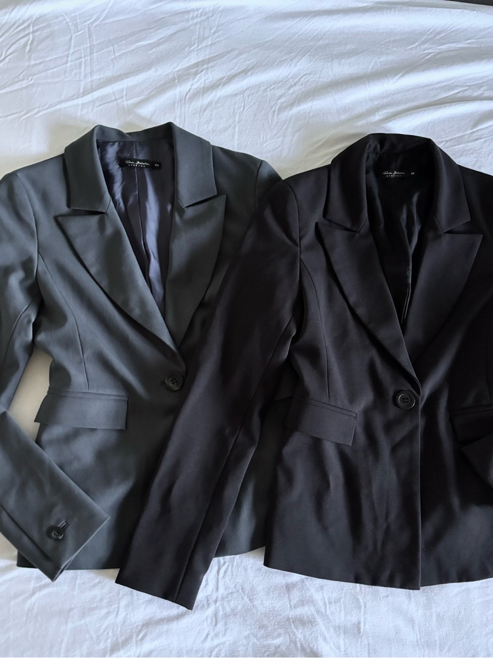 Babaton Bundle of Women's Single-Button Blazer - Black and Charcoal
